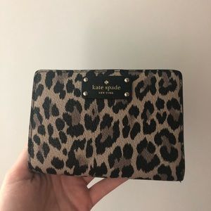 Kate spade cheetah print wallet